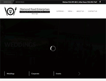 Tablet Screenshot of diamondcateringservices.com